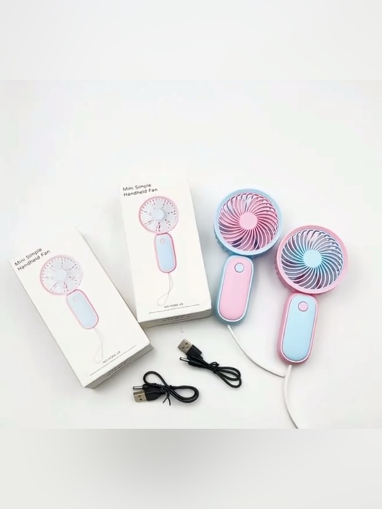 Other - Mini hand held rechargeable fan - 2 Pc